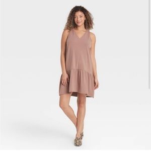 A new day taupe/brown tunic dress size Medium